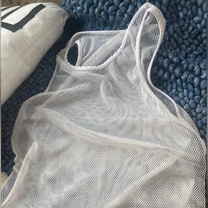 Heroine Sport Mesh Top with Navy Sides